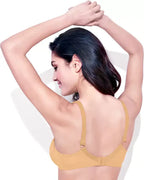 Enamor FB06 Full Support Classic Lace Lift Bra - Non-Padded, Wirefree & Full Coverage
