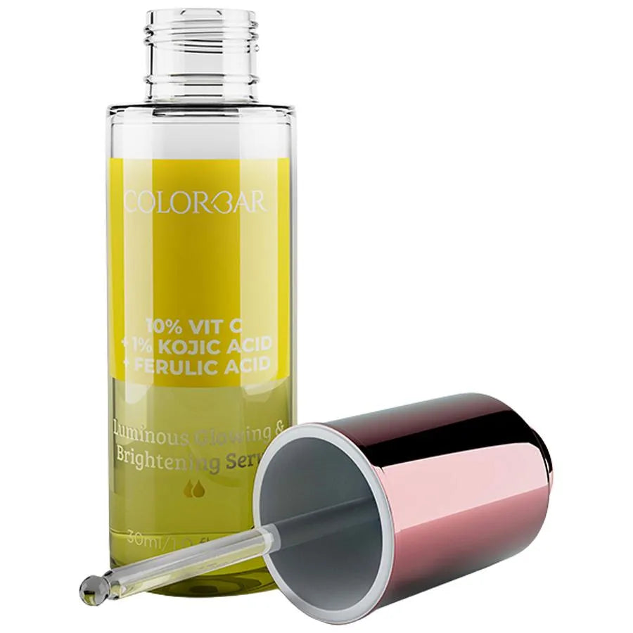 ColorBar Luminous Glowing & Brightening Serum - 10% Vit C + 1% Kojic Acid + Ferulic Acid, 30ml