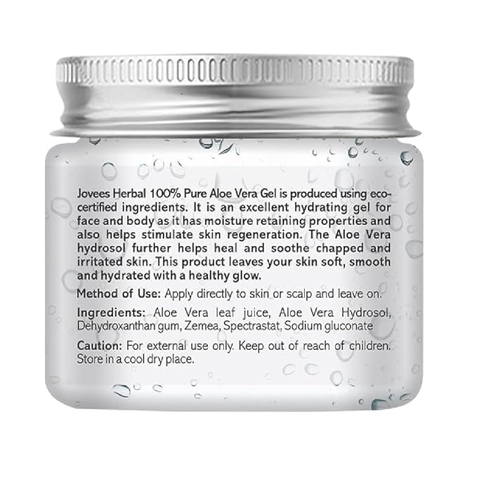 Jovees Herbal 100% Pure Aloe Vera Gel for Face Hair 200g