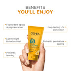 Oshea Herbals Uv Shield Total Protection Matte Gel SPF-60 PA+++ All Skin Type 60g