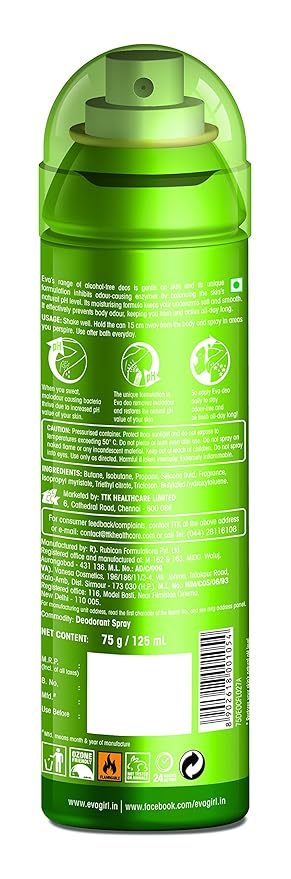 Eva Deo Spray for Women, Flirt 125ml