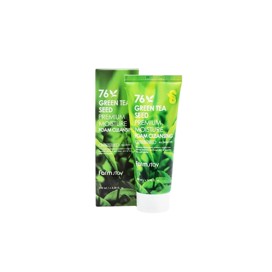 FARMSTAY Green Tea Seed Premium Moisture Cleansing Foam 100ml