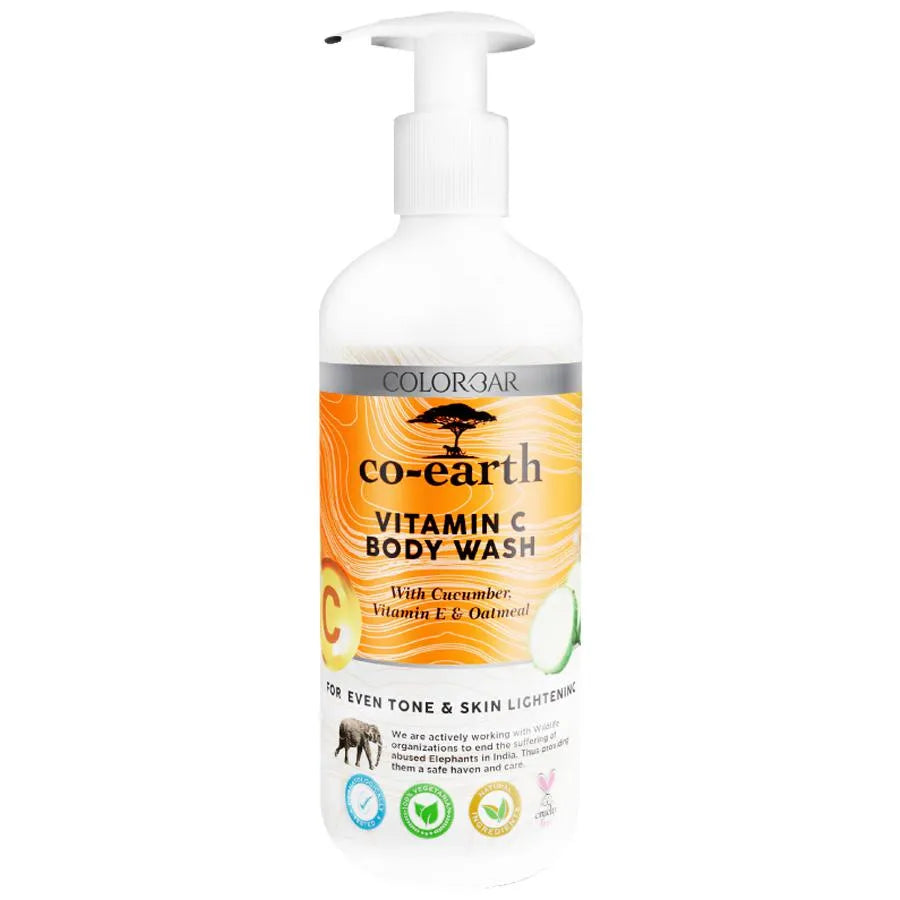 ColorBar Co-Earth Vitamin C Body Wash For Even Tone & Skin Lightening 300ml