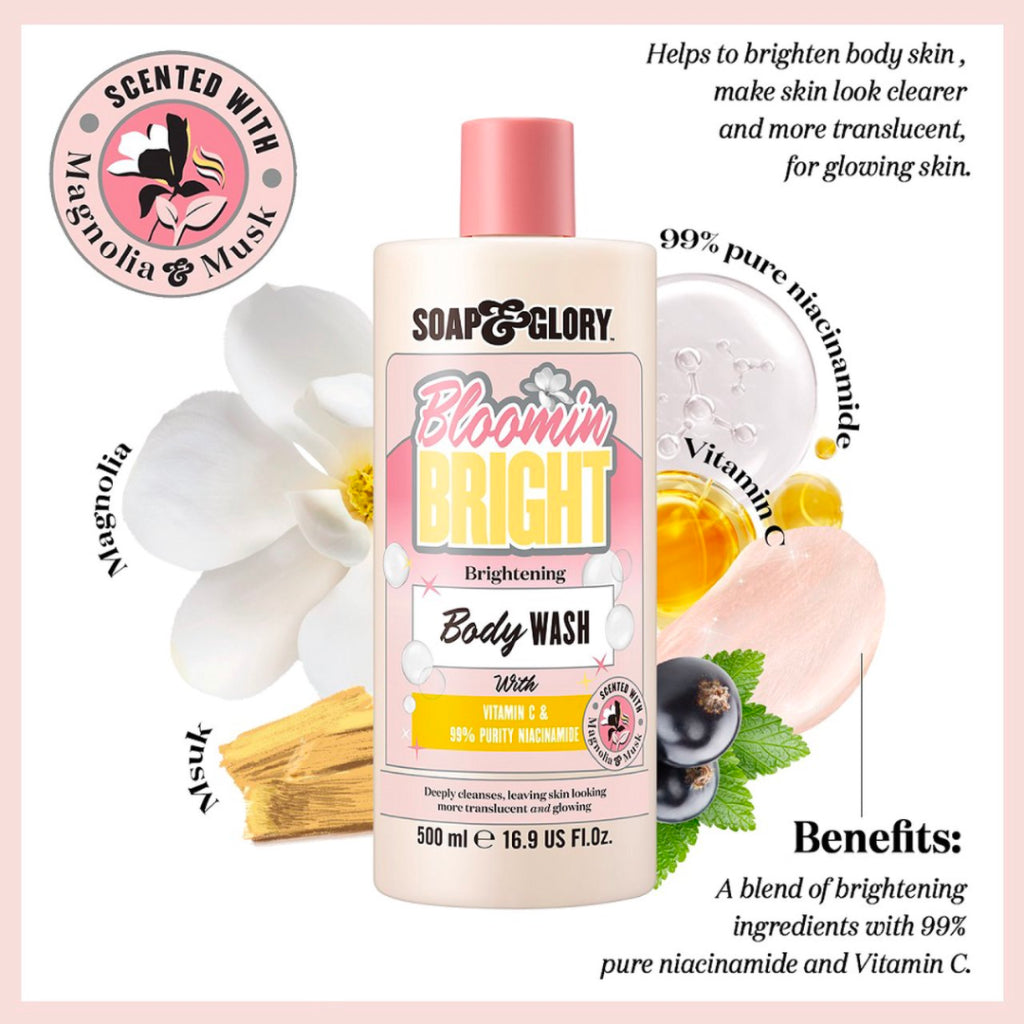 Soap & Glory Bloomin Bright Brightening Body Wash 500ml