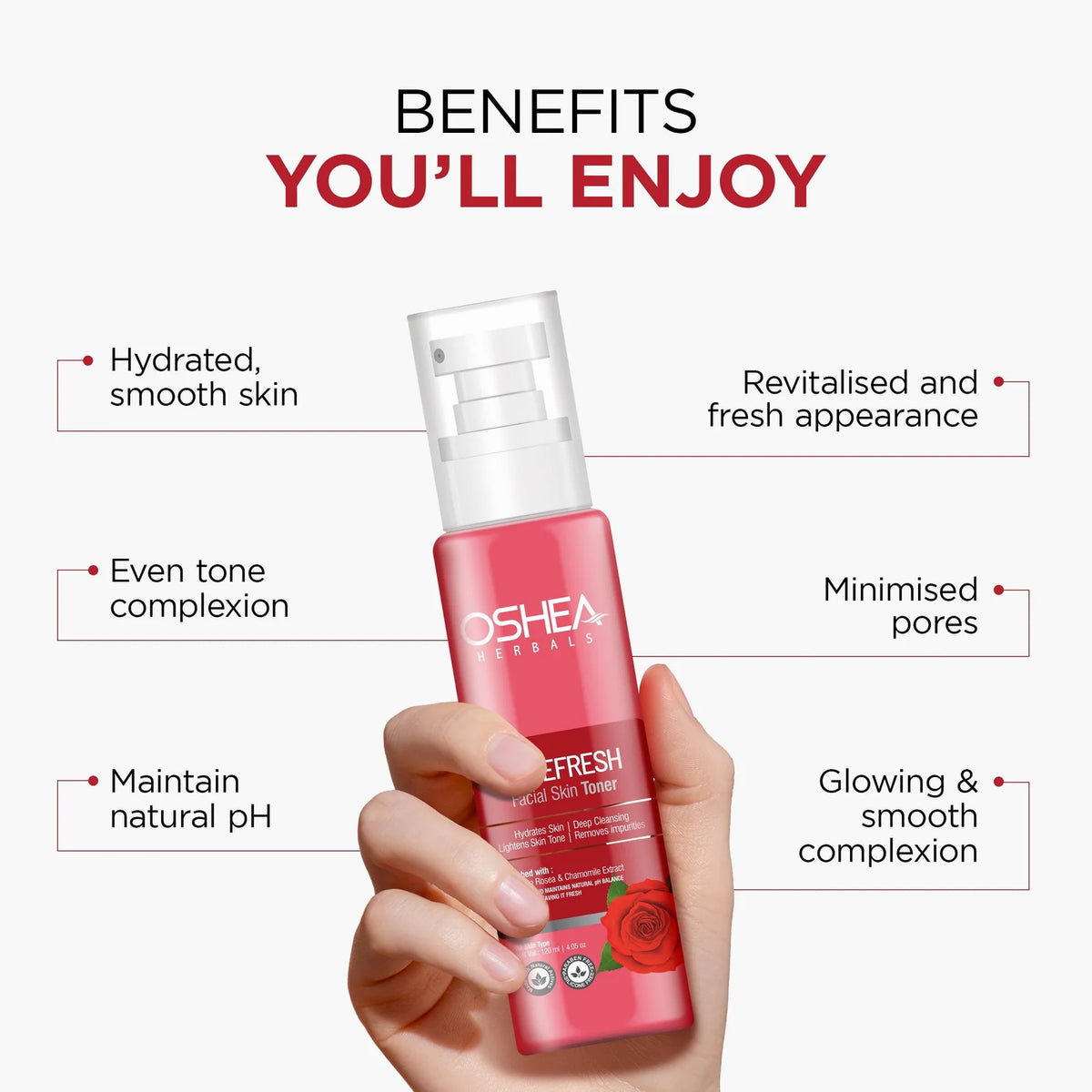 Oshea Herbals RoseFresh Facial Skin Toner 120ml