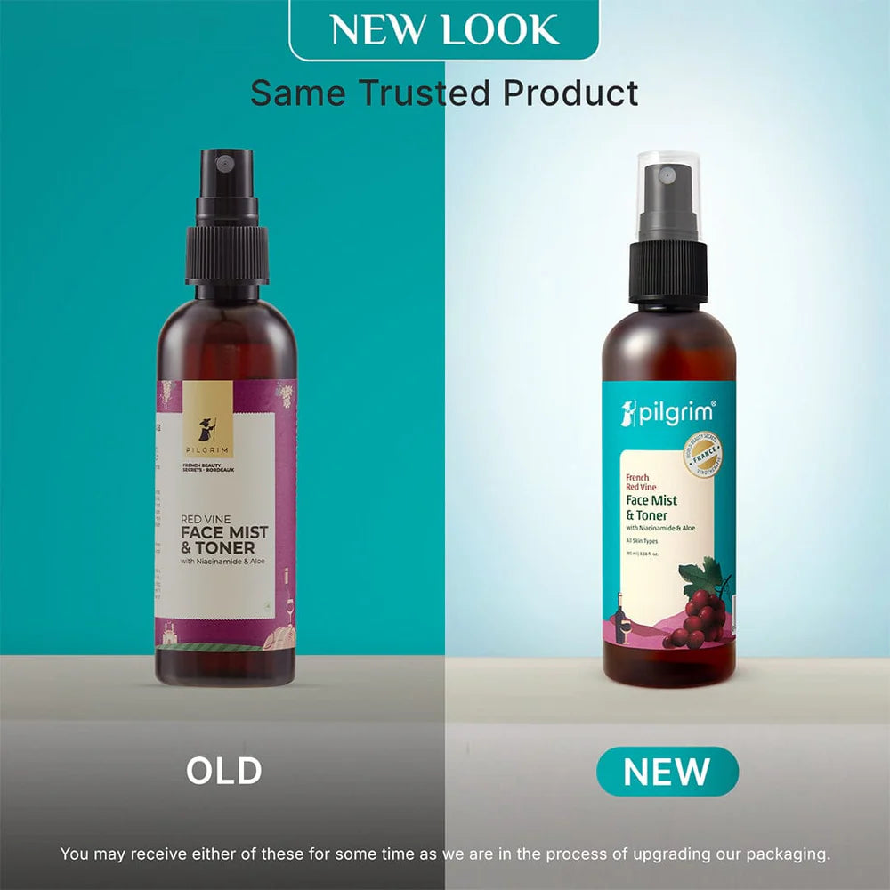 pilgrim Red Vine Face Mist & Toner with Niacinamide (Vit. B3) & Aloe 100ml