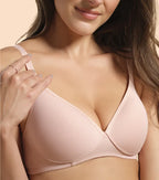 Enamor-A039 Perfect Coverage T-Shirt Bra - Supima Cotton Padded Wirefree Medium Coverage