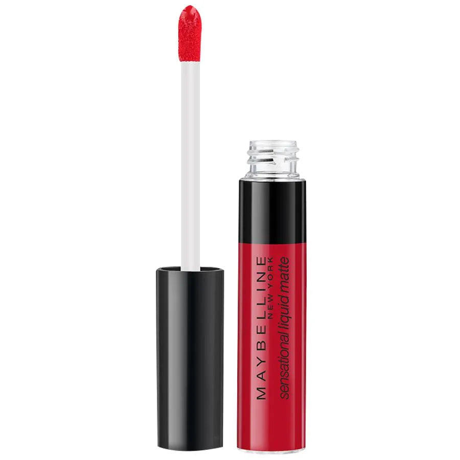 Maybelline New York Sensational Liquid Matte Lipstick  03 Flush It Red 7ml