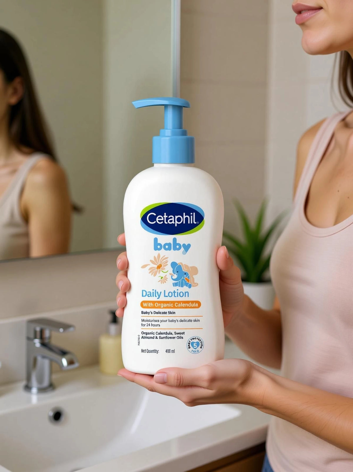 Cetaphil BABY DAILY LOTION WITH ORGANIC CALENDULA FACE AND BODY (400 ml)