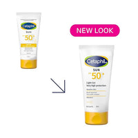 Cetaphil Sun SPF 50 Sunscreen Light Gel 50 ml – Very High Protection SPF 50+ Broad Spectrum UVA/UVB - Lightweight, Non-Sticky Gel - - Water resistant - Fast Absorbing Daily Face Sunscreen for Sensitive Skin - For All Skin Types