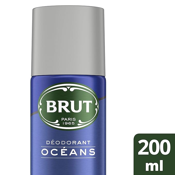 Brut Deodorant Oceans Efficacite Longue Duree For Men, 200ml