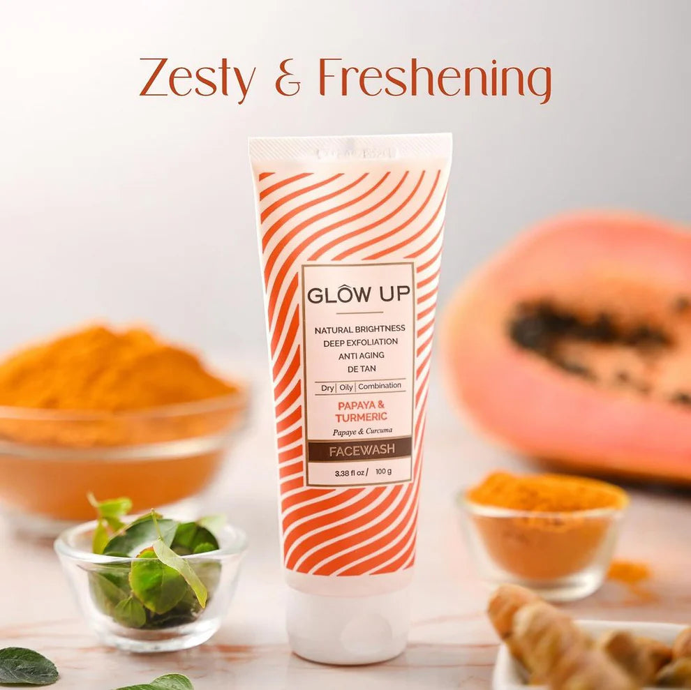 Glow Up PAPAYA & TURMERIC FACE WASH 100g