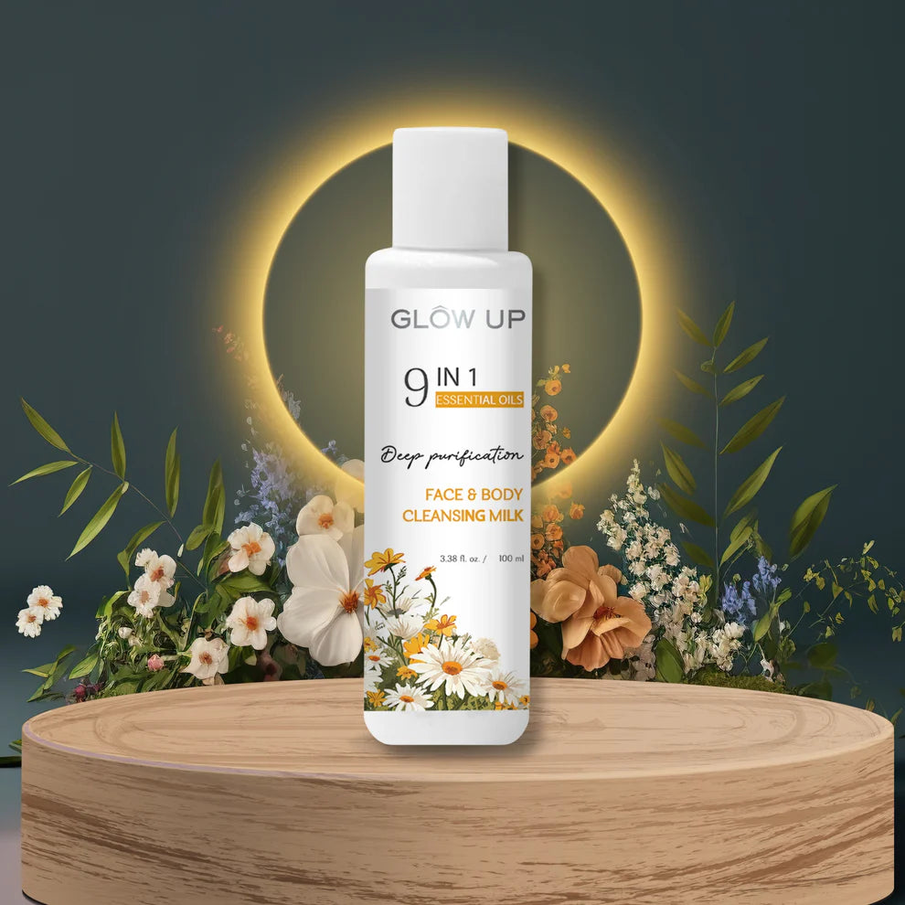 Glow Up 9 IN 1 ESSENTIAL OILS FACE & BODY CLEANSING MILK - 100ml