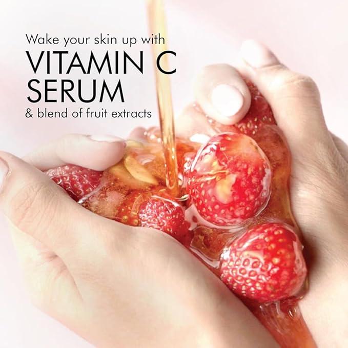 LAKMÉ Blush & Glow Exfoliating Face Wash with Vitamin C Serum, Hydrating and Gentle Facewash with Strawberry Fruit Extracts 100g