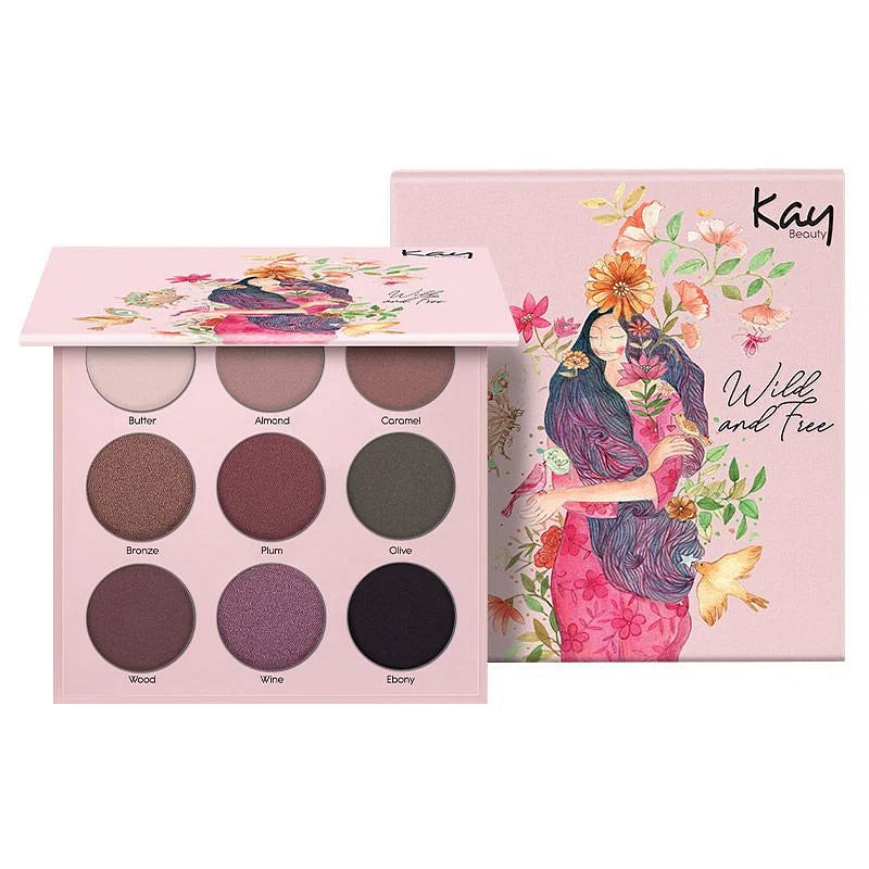 Kay Beauty Wild And Free Eye Kanvas Eye Shadow Palette 10Gm