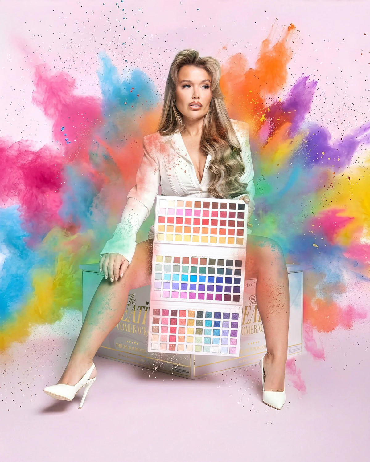 PLOUISE The Creative Comeback This One Is Personal 150 Pan Ranibow Palette Eyeshadow Palette