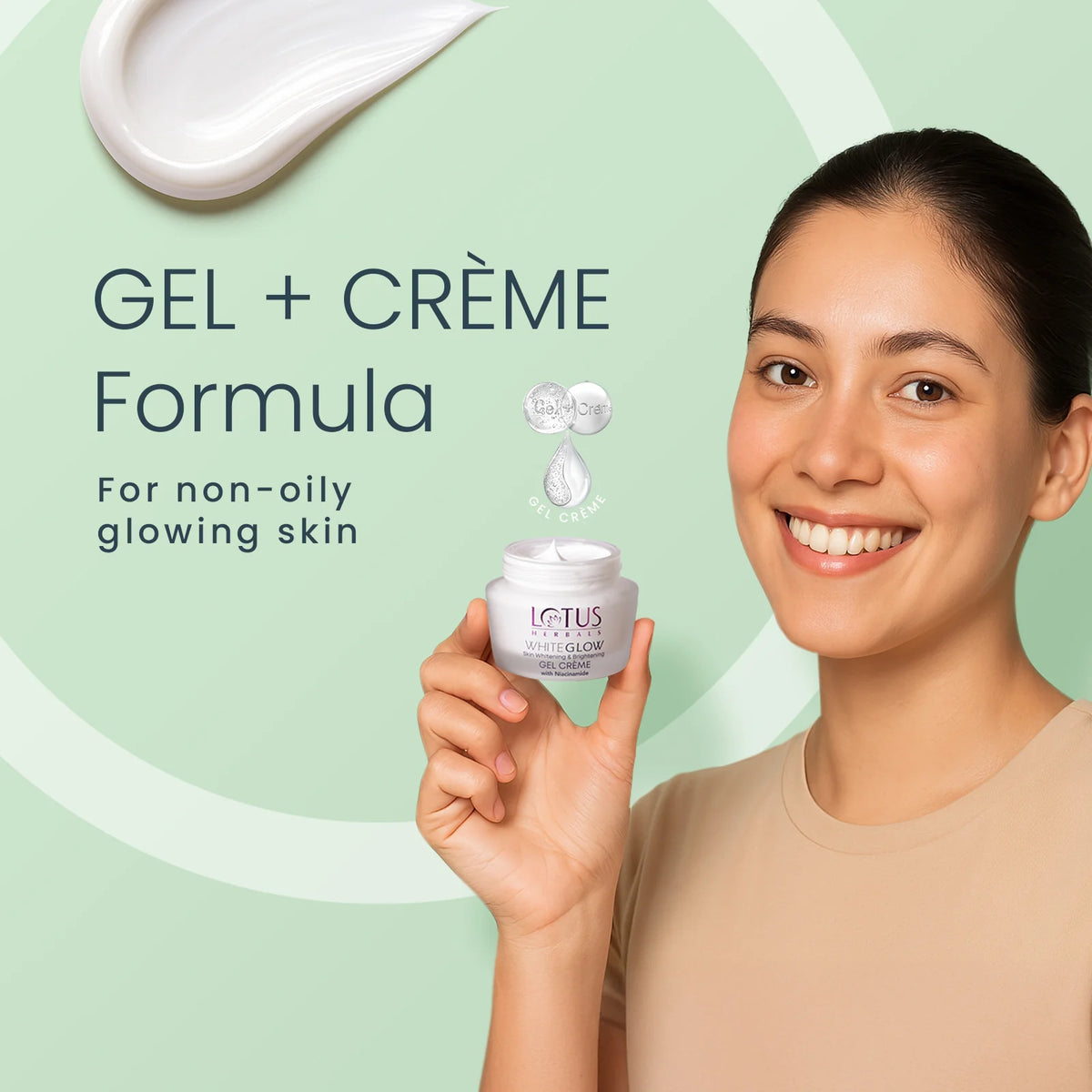 Lotus Herbals WhiteGlow Skin Whitening &amp; Brightening Gel Creme SPF 25 PA+++ 60gm