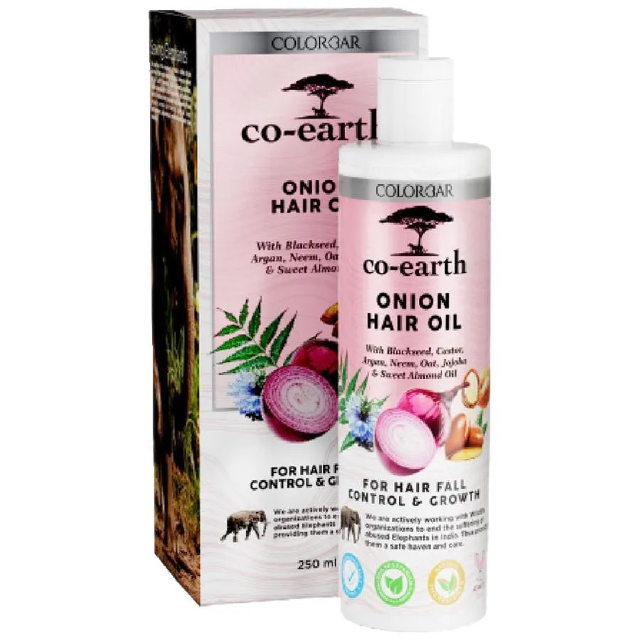 ColorBar Co-Earth Onion Hair Oil For Hair Fall Control & Growth 250ml