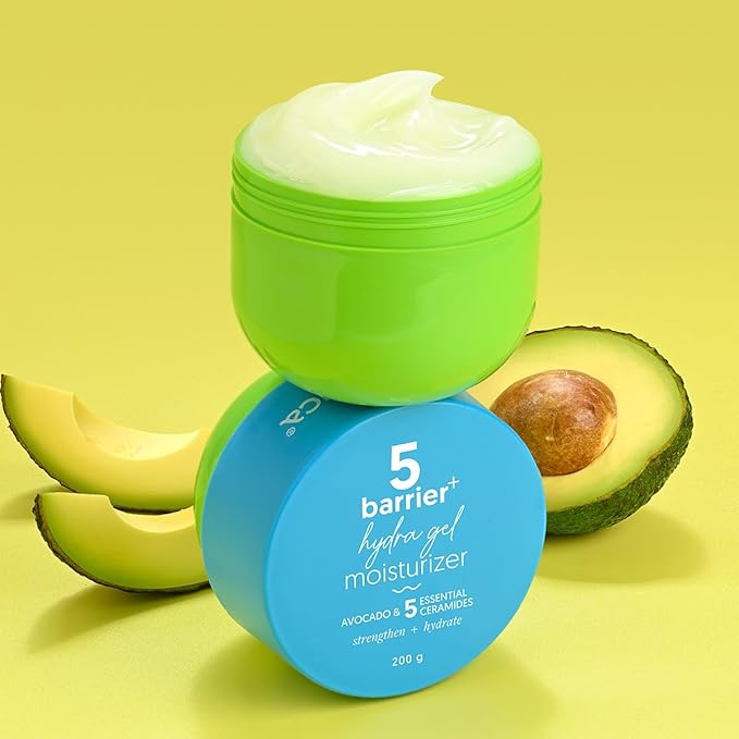 Aqualogica 5 Barrier+ Hydra Gel Moisturizer with 5 Essential Ceramides & Avocado | 24-Hour Intense Hydration | Weightless Water-Like Gel Texture | Non Sticky & Quick Absorbing for Healthy Skin Barrier | 200 g