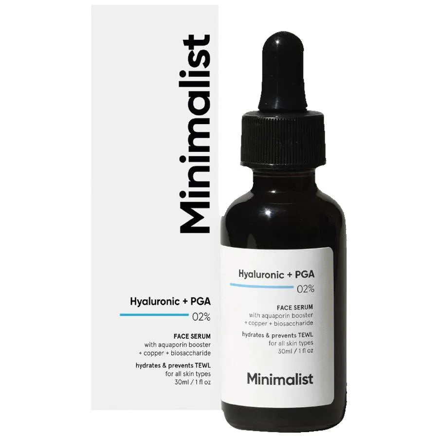 Minimalist Hyaluronic Acid + PGA 02% Face Serum Hydrates & Prevents TEWL 30ml
