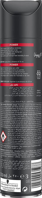 Schwarzkopf Taft Black POWER HAIR LACQUER MEGA STRONG-5 295