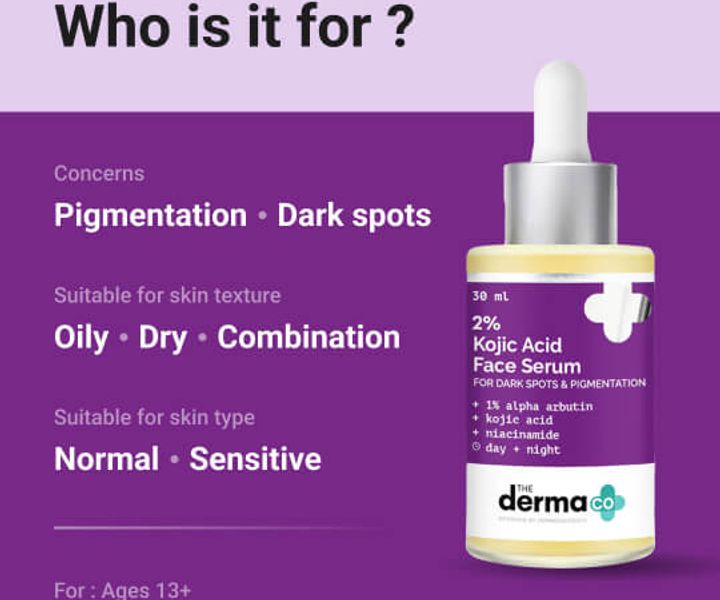The Derma co 2% Kojic Acid Face Serum with 1% Alpha Arbutin & Niacinamide - 30 ml