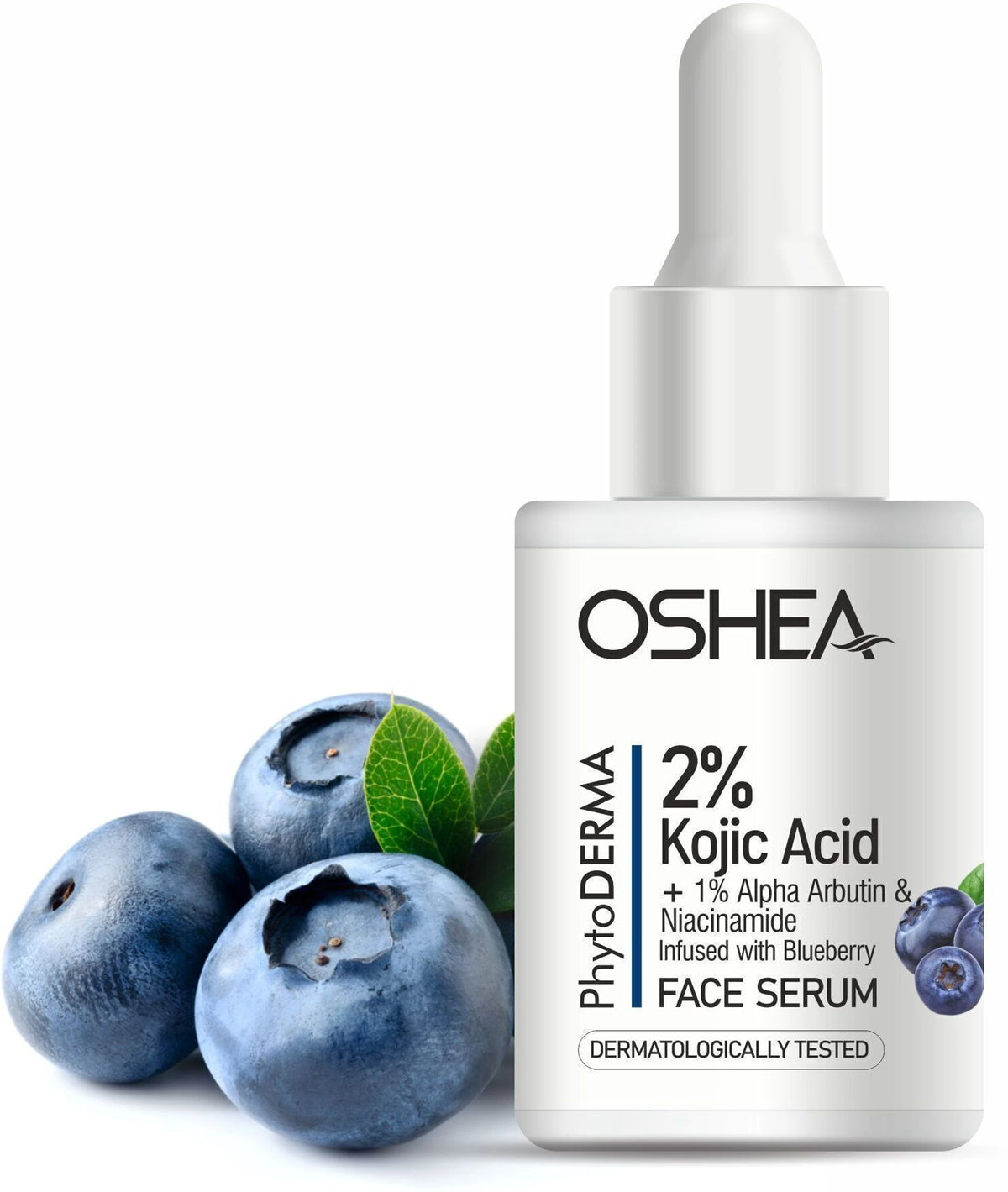 Oshea Herbals PhytoDerma 2% Kojic Acid + 1% Alpha Arburtin + Niacinmide Infused With Blueberry Face Serum 30ml