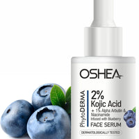 Oshea Herbals PhytoDerma 2% Kojic Acid + 1% Alpha Arburtin + Niacinmide Infused With Blueberry Face Serum 30ml