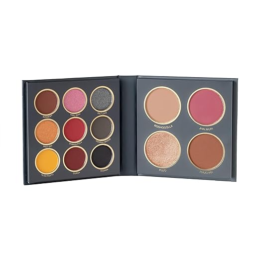 MARS The City Paradise Makeup Kit | Highly Pigmented and Blendable | 9 Eyeshadow Palette with 1 Highlighter, Blusher, Bronzer & Compact Powder each (16.0 gm) (08-Ahmedabad)