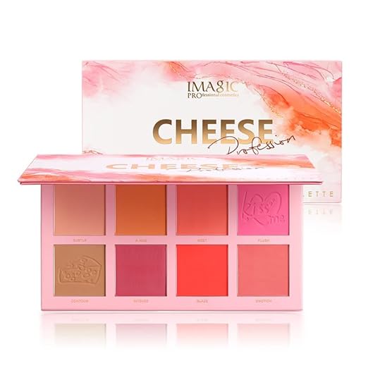 IMAGIC PRO PROFESSIONAL CHEESE 8 COLOR CONTOUR & BLUSH PALETTE 32.8g