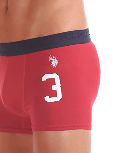 U.S. POLO ASSN. Mens Numeric Print Cotton Stretch I015 Trunks (Pack of 1)