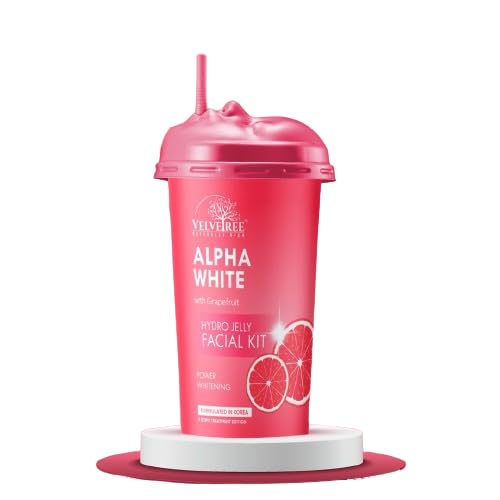 Velvetree Hydro Jelly Facial Kit Alpha White with Grape fruit Power Whitening