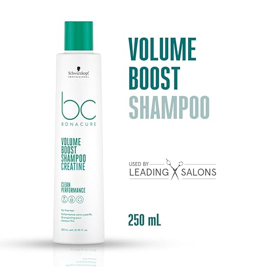 Schwarzkopf Professional Bonacure Volume Boost shampoo with Creatine | For Fine Hair 250ml