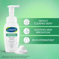 Cetaphil Soothing Foam Wash 200ml for Dry to Normal Skin with Ceramides