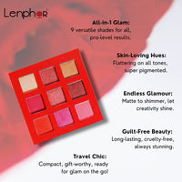 Lenphor 9 in1 Eye Shadow Palette Passionate