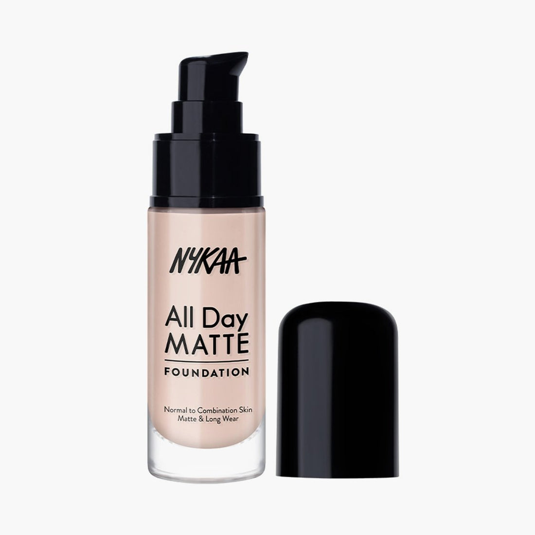 Nykaa All Day Matte Long Wear Liquid Foundation For Normal To Combination Skin - Vanilla 02 (30ml)