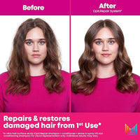 Matrix Opti.Repair Professional Liquid Protein Shampoo | Repairs Damage from 1st Use | for Less Split Ends, Breakage, Knotting | Paraben-free, 350ml