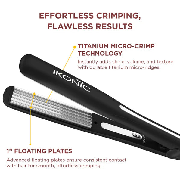 Ikonic Professional Slim Titanium Crimp 2.0 Hair Crimper