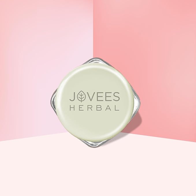 Jovees Herbal Sugar & Rose Petal Replenishing Lip Balm For Soft, Shiny and Glossy Lips | Lip Balm For Dark, Pigmented, Dry, Flaky Lips | 24 Hour Hydration | Rejuvenates Dry and Chapped Lips- 8g