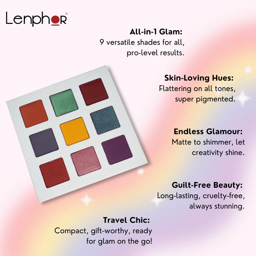 Lenphor 9 in1 Eye Shadow Palette Picnic Spot (10.8g)