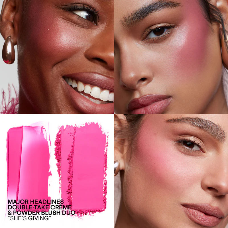 Patrick Ta For Face Double-Take Creme & Powder Blush Duo Creme Double Tenue & Poudre Blush