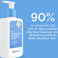 The Derma co 2% Niacinamide Oily Skin Cleanser for Sensitive, Oily & Combination Skin 125 ml Non-Irritant | 100% Soap-Free | Non-Drying 125ml