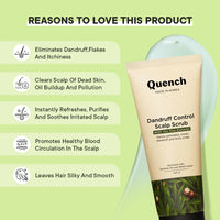 Quench Dandruff Control Scalp Scrub with Tea Tree Extracts - 200 ML