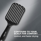 Ikonic Professional Flexi Paddle Hair Brush Black