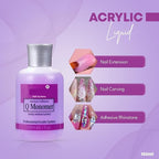 Shills Red Square Ezflow Nail Systems Maximum Adhesion Q Monomer Professional Acrylia System 150ml