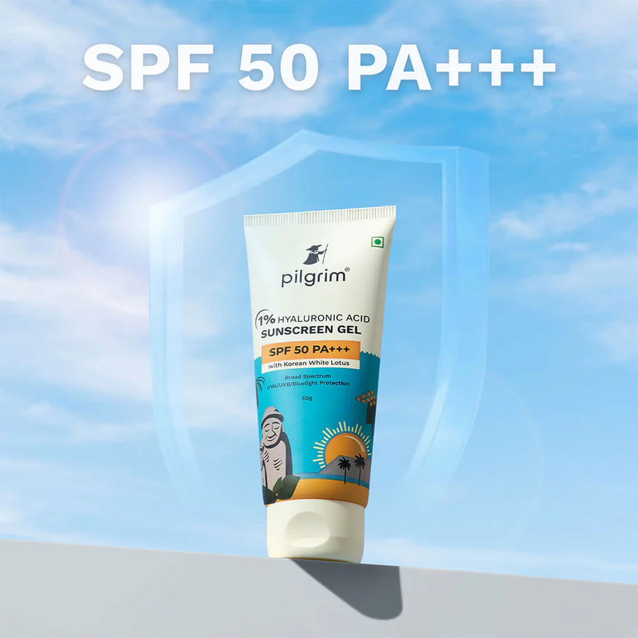 PILGRIM 1% Hyaluronic Acid Sunscreen Gel SPF 50 PA+++ 50g