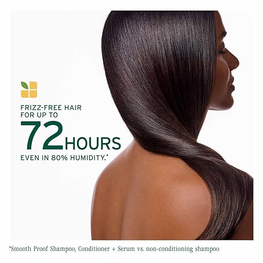 Biolage Smooth Proof Anti-Frizz Conditioner |Up to 72HR Frizz Control | With Camellia Oil & Glycerin | For Dry and Frizzy Hair | For Women and Men | Vegan & Cruelty-Free