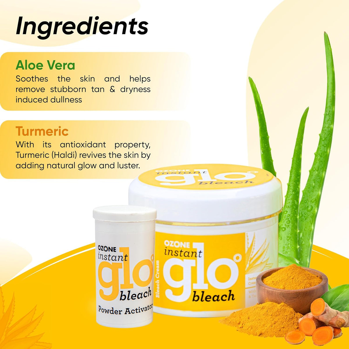 ozone Instant Glo Bleach Cream 250g