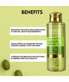 Jovees Herbal Hair Regrowth Argan Kernel Oil-Olive and Amla For Shiny Hair 100ml