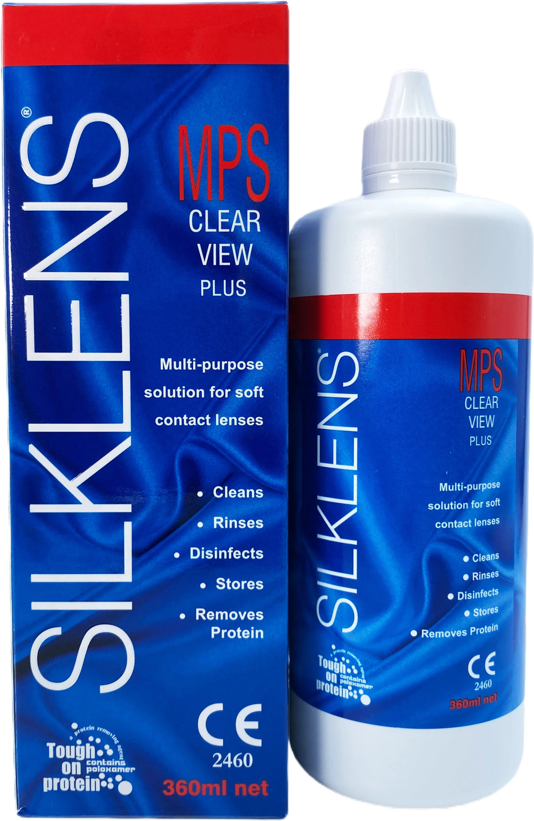 Silklens MPS Clear View Plus Multi-Purpose Solution 360 ml | For Soft Contact Lens